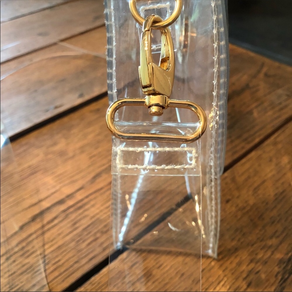 Clear crossbody stadium/concert purse